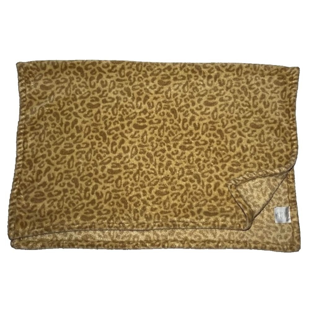 Disney Baby Brown Leopard Print Fleece Blanket Lovey Animal Cheetah Security - Picture 2 of 4